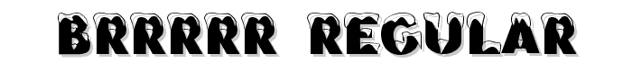 Brrrrr Regular font